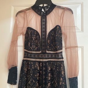 For Love And Lemons Black Lace Dress